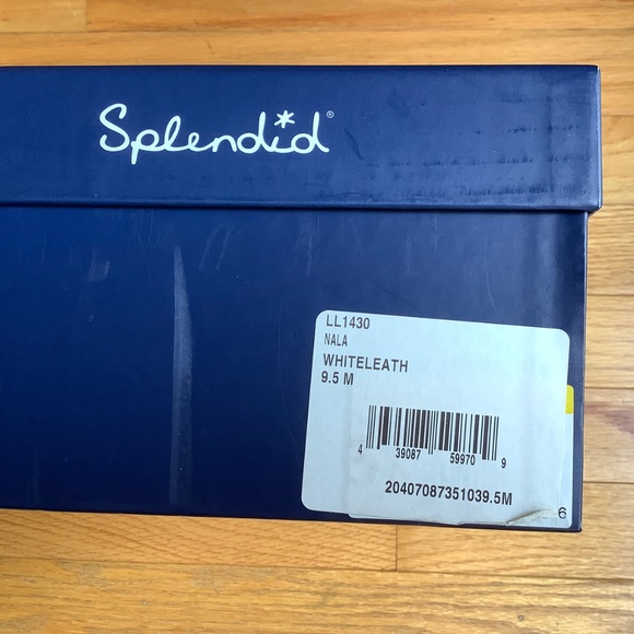 Splendid Nala Pointed Toe Wood Block Heel Leather Mule Snow White SZ 9.5 - Picture 15 of 15